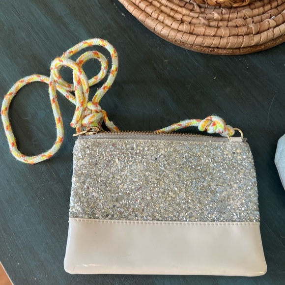 J.CREW Crewcuts handbag Sparkle crossbody bag with yellow strap. - Picture 2 of 5